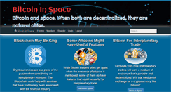Desktop Screenshot of bitcoininspace.com