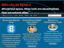 Tablet Screenshot of bitcoininspace.com